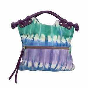 Foley & Carrina Purple and Green Tie-Dye Women's Bag